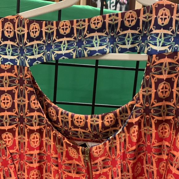 Sleeveless fit and flare ombre-ish dress, 18 W - Picture 3 of 4